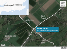 PC Andrew Harper killed here