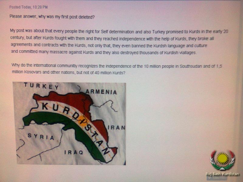 A Turkish Forum banned me for this comment